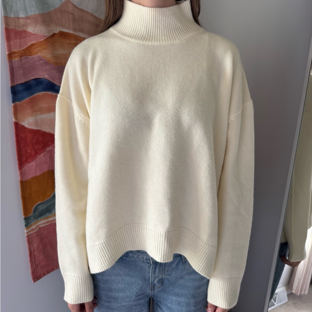 Cozy Cream Cowl Neck Sweater